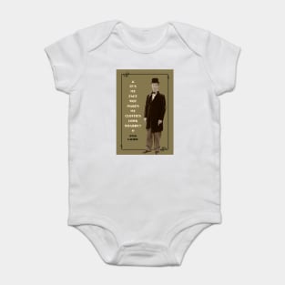 Laurel & Hardy Quotes: “It’s My Face Wot Makes My Clothes Look Shabby!” Baby Bodysuit